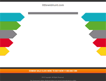 Tablet Screenshot of littlewebhunt.com